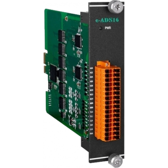e-ADS16 Высокоскоростной модуль ввода для контроллеров серии 9000, 16 каналов аналогового ввода, 16-бит, 200KHz, клеммная колодка, шина e-Bus, 10V, ICP DAS Бескорпусной e-ADS16 Высокоскоростной модуль ввода для контроллеров серии 9000, 16 каналов аналогового ввода, 16-бит, 200KHz, клеммная колодка, шина e-Bus, 10V, ICP DAS Бескорпусной
