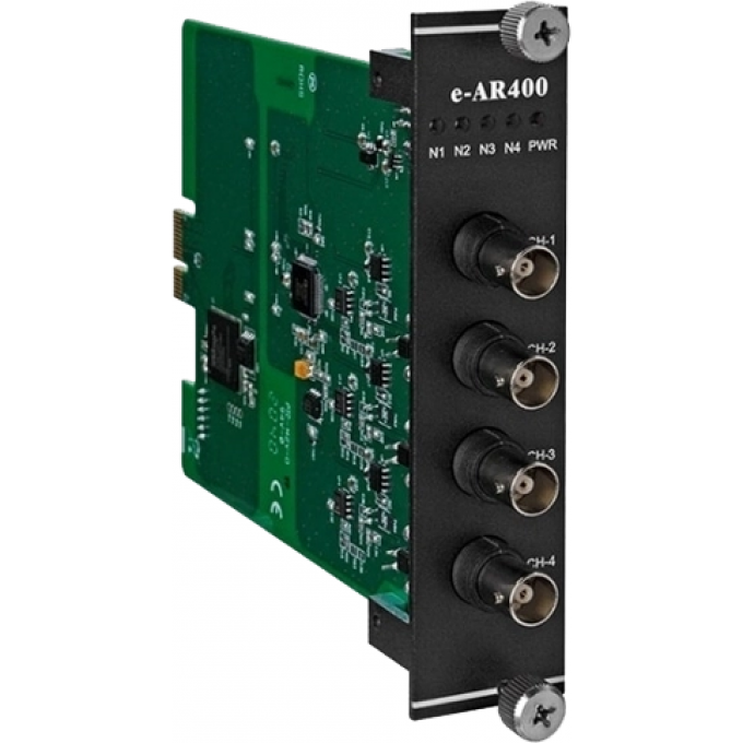 Высокоскоростной модуль ввода данных для контроллеров серии 9000 с акселерометра, 4 порта IEPE, 10V/3mA, шина e-Bus, ICP DAS бескорпусной E-AR400