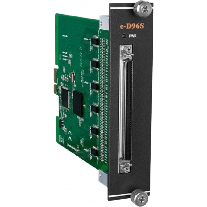 Высокоскоростной модуль ввода для контроллеров серии 9000, 96 каналов дискретного ввода, разъем SCSI 96-pin, шина e-Bus, +/-1.8 V, +/-2.5 V, +/-3.3 V, +/-5 V, ICP DAS Бескорпусной E-D96S