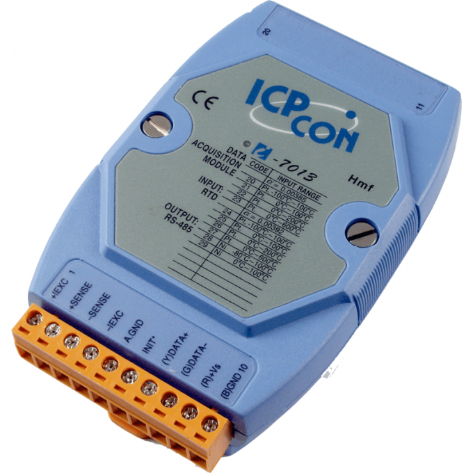I-7013 CR Модуль с 1 каналом аналогового ввода, с термосопротивлением ICP DAS (00-01075507) RS-485 -25..+75°C I-7013-CR