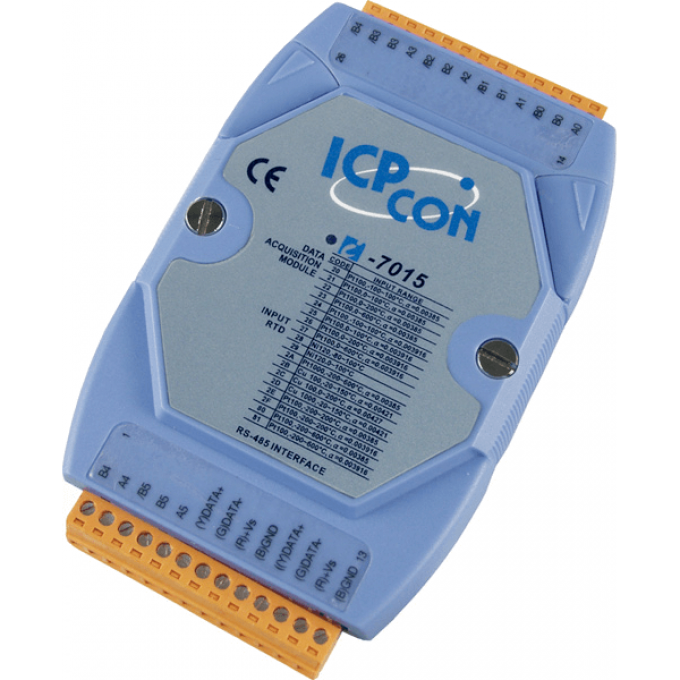 I-7015 CR Модуль с 6 каналами аналогового ввода, с термосопротивлением ICP DAS (00-01150410) RS-485 -25 до +75 °С I-7015-CR
