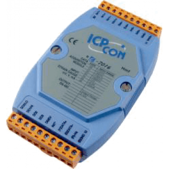 I-7016 CR Модуль с 2 каналами ввода подключения тензометрического датчика ICP DAS (00-01094322) 2 аналоговых входа RS-485 I-7016 CR Модуль с 2 каналами ввода подключения тензометрического датчика ICP DAS (00-01094322) 2 аналоговых входа RS-485