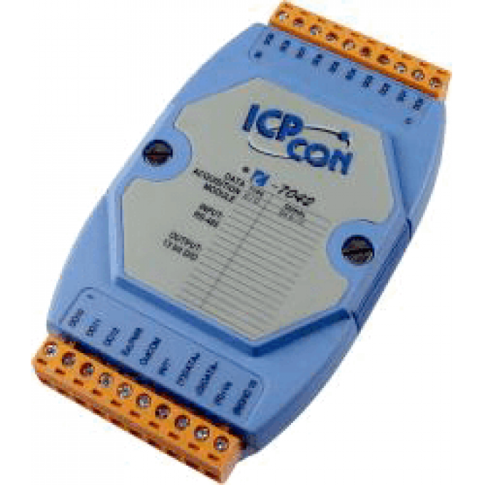 I-7042 CR Модуль с 13 каналами изолированного дискретного вывода, последовательная шина ICP DAS (00-01075519) RS-485 -25 до +75 °С I-7042-CR