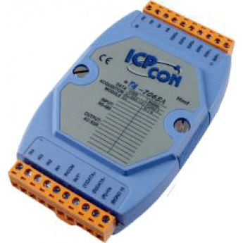 I-7063A CR 8-канальный модуль дискретного ввода с изоляцией и 3-канальный релейного вывода (перем.ток) ICP DAS (00-01094332) RS-485 -25..+75°C