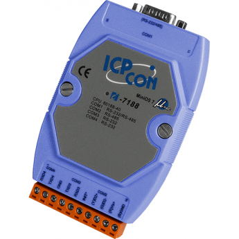 I-7188E5-485 CR программируемый контроллер с 5 COM-портами (1 x RS-232, 4 x RS-485) ICP DAS (00-01162134) MiniOS7 на DIN-рейку I-7188E5-485 CR программируемый контроллер с 5 COM-портами (1 x RS-232, 4 x RS-485) ICP DAS (00-01162134) MiniOS7 на DIN-рейку