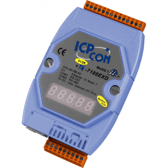 I-7188EX-MTCP CR программируемый контроллер 1 x RS-232, 1 x RS-485, LAN, Modbus/TCP ICP DAS (00-01135504) 40 МГц MicroOS7 I-7188EX-MTCP CR программируемый контроллер 1 x RS-232, 1 x RS-485, LAN, Modbus/TCP ICP DAS (00-01135504) 40 МГц MicroOS7