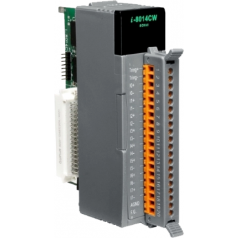 I-8014CW Высокопрофильный модуль ввода, 8 каналов аналогового ввода, 16-бит, точность 0.05%, параллельная шина, ICP DAS пластик