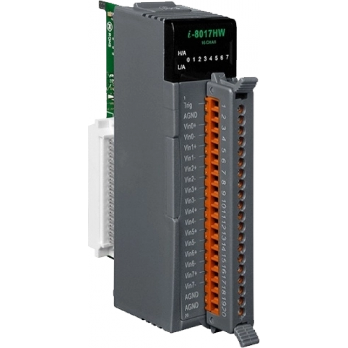 Высокопрофильный модуль ввода, 8 /16 каналов аналогового ввода, 14-бит, параллельная шина, ICP DAS 8 / 16 каналов I-8017HW