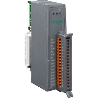 I-8024W Высокопрофильный модуль вывода, 4 канала аналогового вывода, 14-бит, параллельная шина, ICP DAS пластик