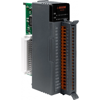 I-8050W Высокопрофильный модуль ввода - вывода, 16 каналов универсального дискретного ввода-вывода, с изоляцией до 3750В, параллельная шина, ICP DAS Пластик