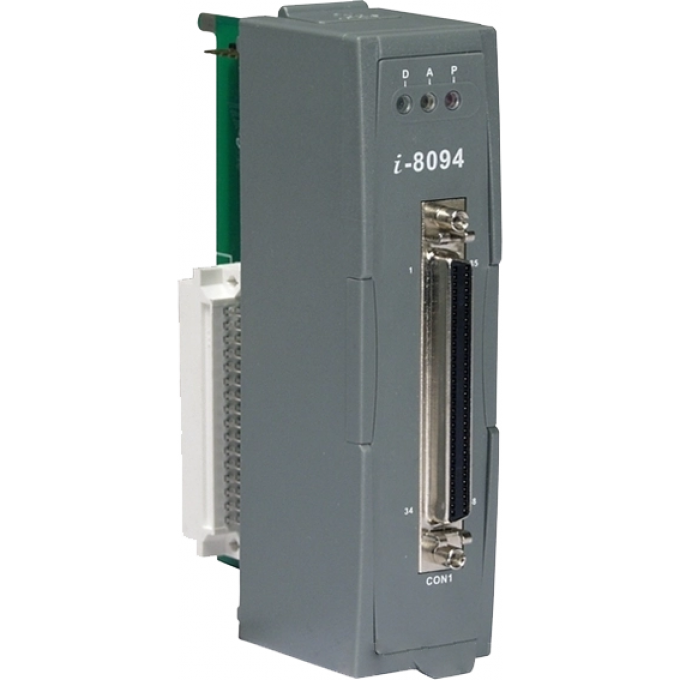 Модуль четырехкоординатного управления сервоприводом и шаговыми двигателями, линейная интерполяция до 3 осей, круговая интерполяция 2 осей, ICP DAS Пластик I-8094