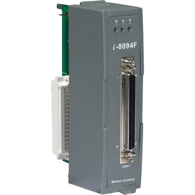 Модуль четырехкоординатного управления сервоприводом и шаговыми двигателями, линейная интерполяция до 3 осей, круговая интерполяция 2 осей, порт FRnet, ICP DAS пластик I-8094F
