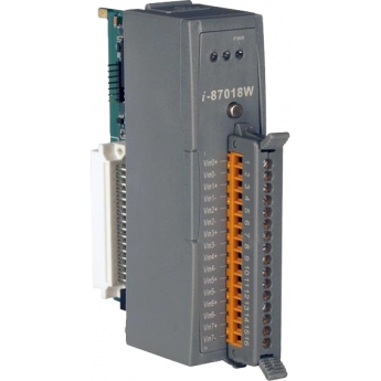 I-87018W Высокопрофильный 8-канальный модуль ввода сигнала с термопары, ICP DAS Пластик