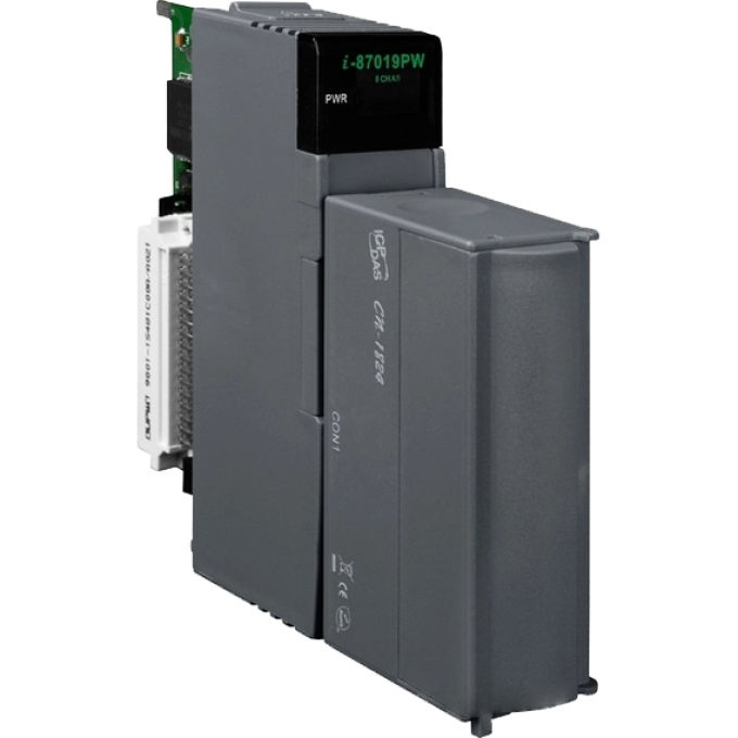 Высокопрофильный 8-канальный модуль аналогового ввода с индивидуальной конфигурацией каналов, защита от перенапряжения до 240 В, ICP DAS пластик I-87019PW-G/S