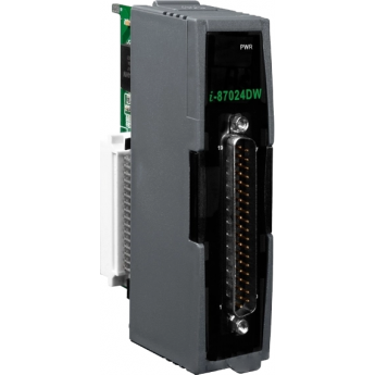 I-87024DW Высокопрофильный модуль вывода, 4 канала аналогового вывода, 14-бит, DB-37, с определением обрыва линии, последовательная шина, ICP DAS пластик I-87024DW Высокопрофильный модуль вывода, 4 канала аналогового вывода, 14-бит, DB-37, с определением обрыва линии, последовательная шина, ICP DAS пластик