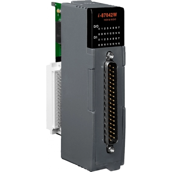 Высокопрофильный 16-канальный модуль дискретного ввода, 16 каналов дискретного вывода с изоляцией, ICP DAS пластик I-87042W