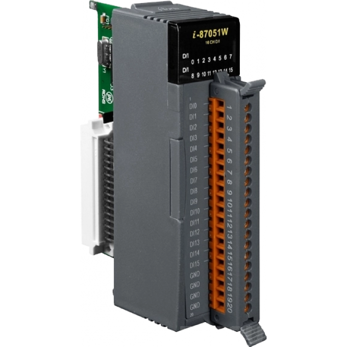 Высокопрофильный модуль дискретного ввода, ICP DAS пластик I-87051W
