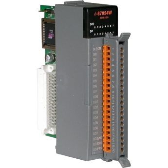 I-87054W Высокопрофильный модуль дискретного ввода-вывода с изоляцией, 8 каналов входа и 8 каналов выхода, ICP DAS пластик