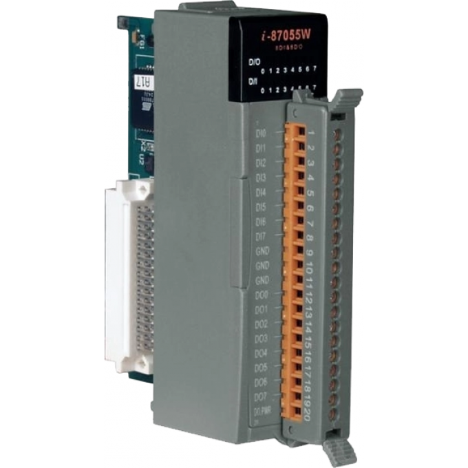 Высокопрофильный модуль дискретного ввода-вывода без изоляции, ICP DAS Отсутствуют Присутствуют I-87055W