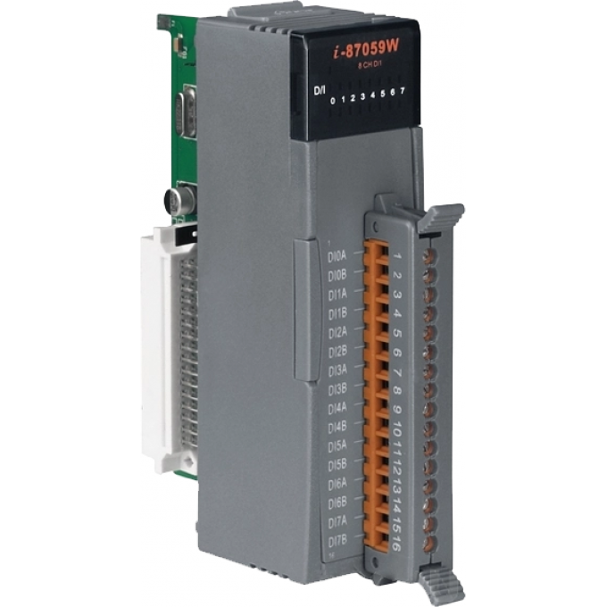 Высокопрофильный модуль дискретного высоковольтного ввода с изоляцией, ICP DAS Пластик I-87059W