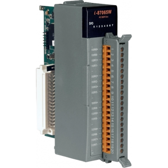 I-87065W Высокопрофильный 8-канальный модуль SSR AC дискретного вывода, ICP DAS Пластик I-87065W Высокопрофильный 8-канальный модуль SSR AC дискретного вывода, ICP DAS Пластик