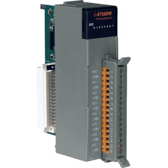 I-87069W Высокопрофильный 8-канальный модуль дискретного вывода с фотоМОП реле, последовательная шина, ICP DAS пластик I-87069W Высокопрофильный 8-канальный модуль дискретного вывода с фотоМОП реле, последовательная шина, ICP DAS пластик