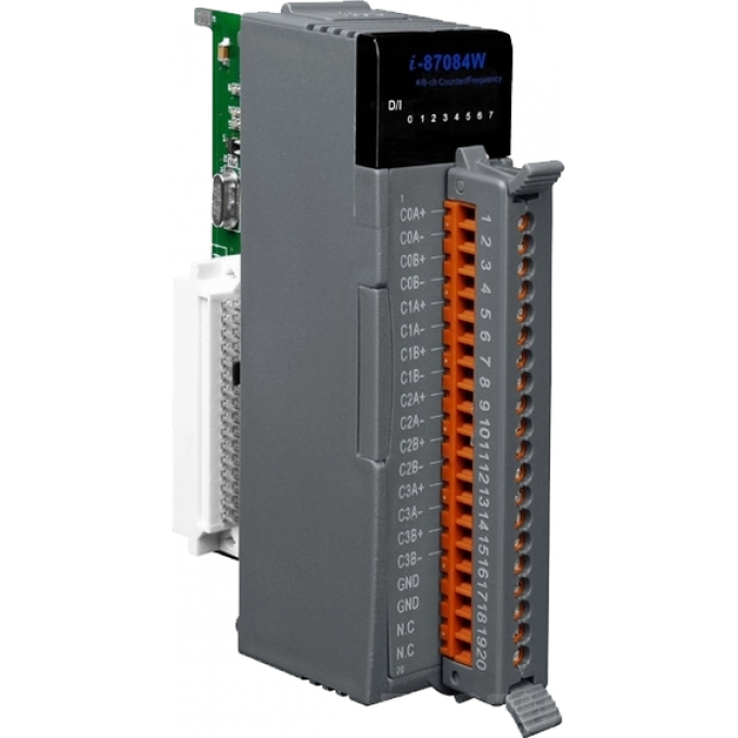 4/8-канальный высокопрофильный модуль счетчика/частотомера, ICP DAS пластик I-87084W