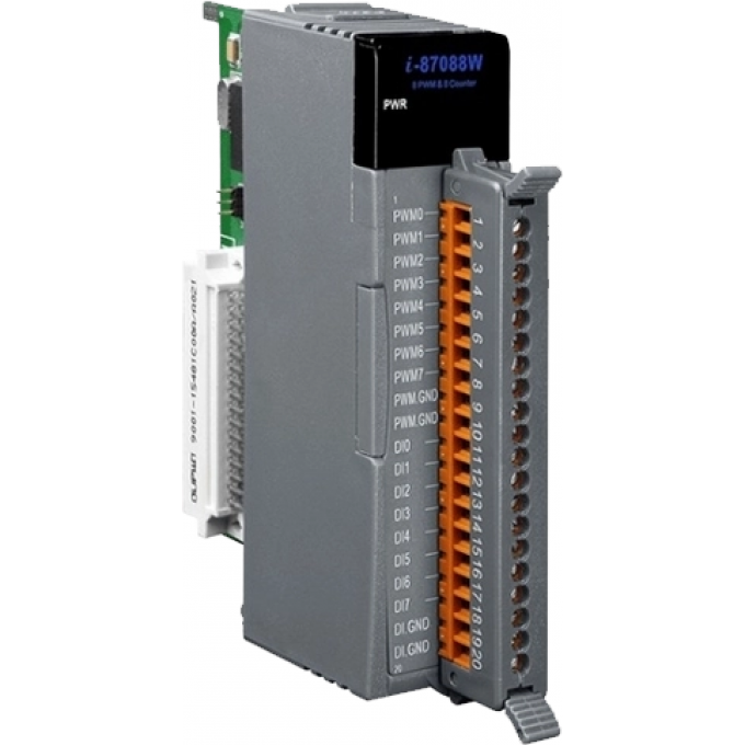 Высокопрофильный 8-канальный модуль дискретного ввода, 8 каналов вывода ШИМ, ICP DAS пластик I-87088W