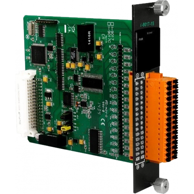 Модуль ввода, 30/15каналов аналогового ввода, 14-бит, ICP DAS Бескорпусной I-9017-15