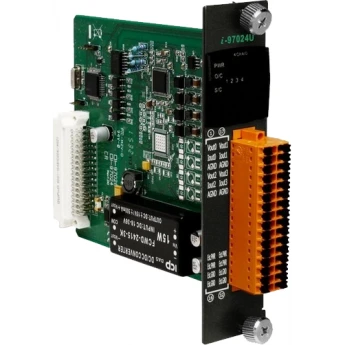 I-97024U Модуль вывода, 4 канала аналогового вывода, 16-бит, ICP DAS бескорпусной