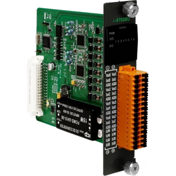 I-97028U Модуль вывода, 8 каналов аналогового вывода, 16-бит, ICP DAS бескорпусной